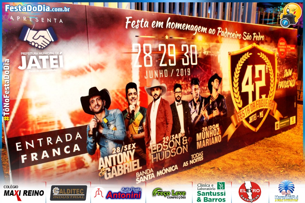 Foto 2 de Encerramento da 42ª Festa da Fogueira de Jateí com Show de Munhoz e Mariano 